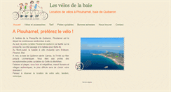 Desktop Screenshot of lesvelosdelabaie.com